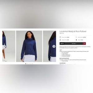 Lululemon Ready to Rulu Pullover